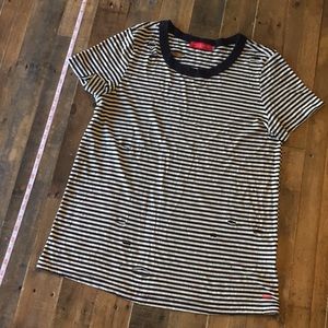 n:philanthropy Black + White Tee Medium EUC